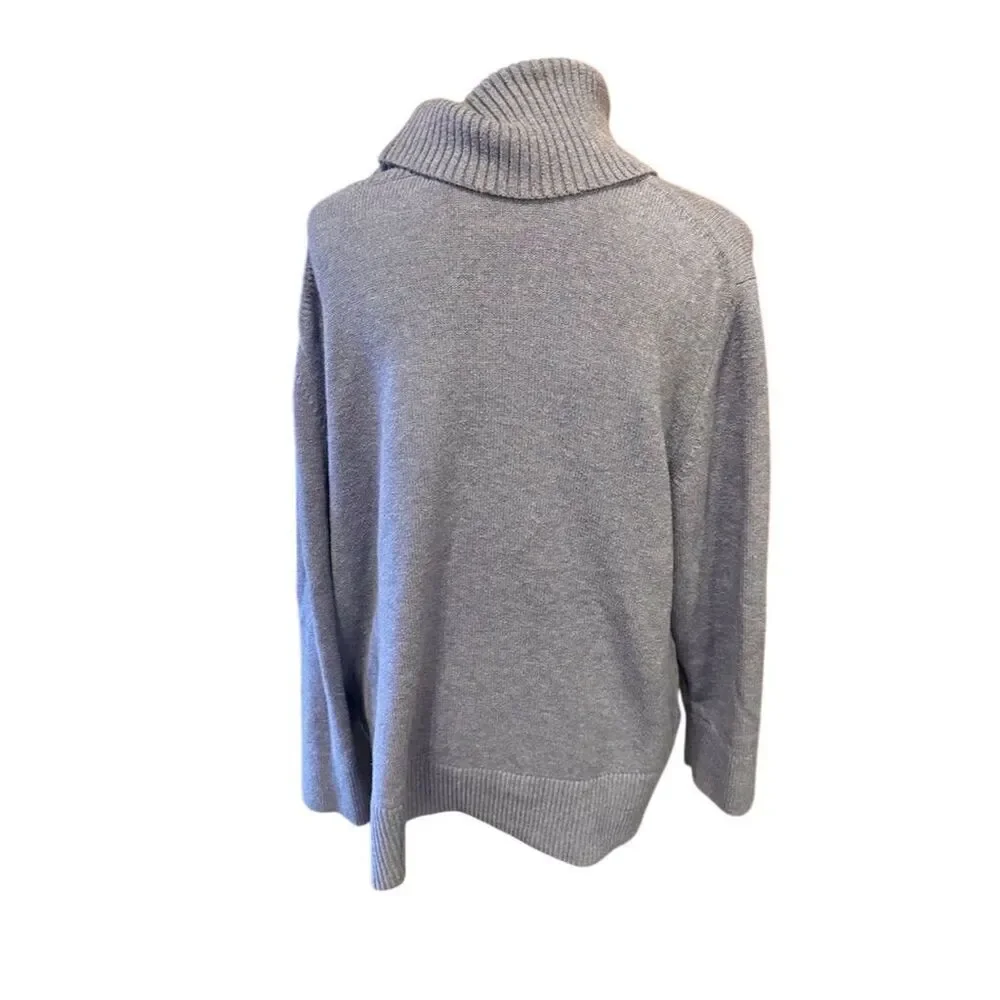 Banana Republic Women's Blue Turtleneck Sweater Long Sleeve Casual size XL